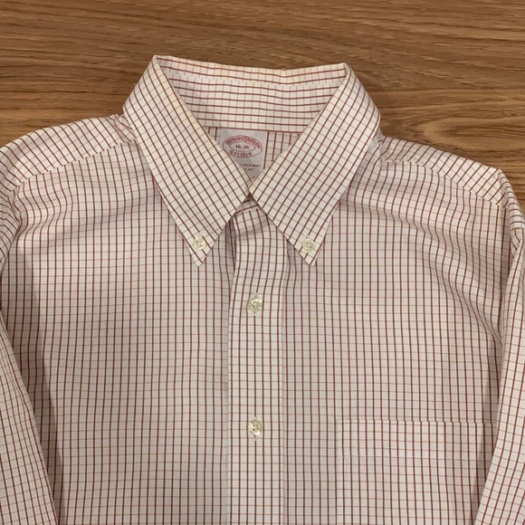 Brooks Brothers 1818 Checkered Dress Shirt Size L - Picture 2 of 5